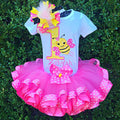Embroidered Personalized Birthday Cute Little Bee Tutu Set Outfit
