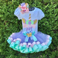 Embroidered Personalized Birthday Magical Unicorn Tutu Set Outfit